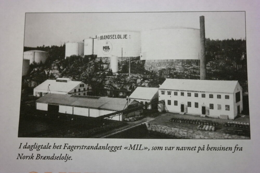 "MIL" - Norsk brændselolje på Fagerstrand